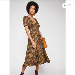 Free People Olivia Midi Dress. 2. NWOT.